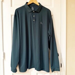 Rhoback Shirt Mens XXXL Polo Performance Long Sleeve Preppy